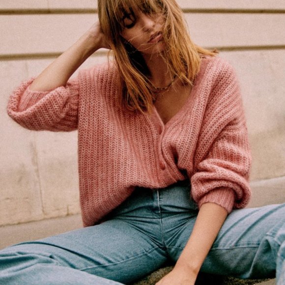 Sezane Sweaters - Sezane Achilles Jumper - Pink - XS/Small